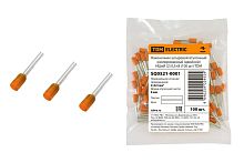 Наконечник-гильза изолированный 0,5х8 штыревой втулочный оранжевый (уп./100 шт) НШвИ ТДМ          