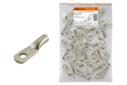 Наконечник медный луженый ТМЛ 16-6-6 ГОСТ 7386-80 ТДМ (замена код 119230 КВТ)									                                         