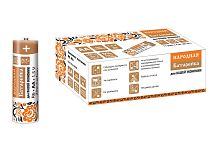 Элемент питания R6 AA Zinc Carbon 1,5V SH-4 (в упак - 4 шт) Народный ТДМ          