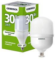 Лампа светодиодная  30Вт E27 HP 4000К (упак-25шт) GENERICA          