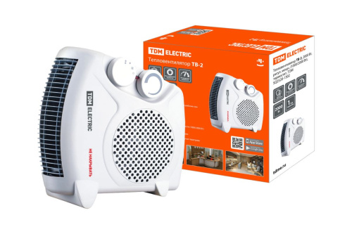 Тепловентилятор ТВ-2 2000 Вт регулируемая мощность (1000/2000 Вт) термостат ТДМ                                        