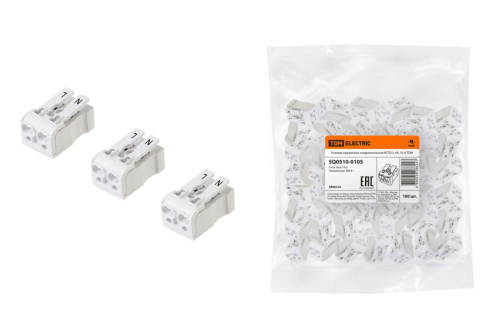 Клемма пружинная соединительная КСП2-L+N, 16 A ТДМ                                        