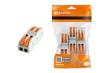 Соединительная проходная клемма СК-412-2  (2,5мм2)  (4 шт/упак) ТДМ          