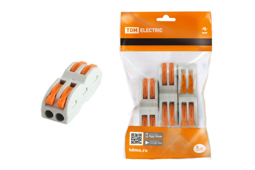 Соединительная проходная клемма СК-412-2  (2,5мм2)  (4 шт/упак) ТДМ                                        