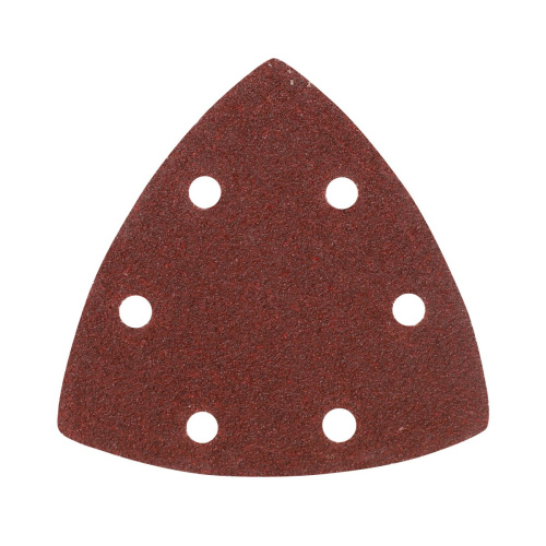 Треугольник шлифовальный на липучке,  80х80х80мм, Р60, 6 отверстий, (упаковка - 5 шт) PATRIOT                                        