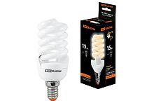 Лампа энергосберегающая 15Вт Е14 2700К КЛЛ-FSТ2 ТДМ          