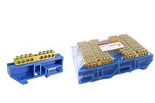 Шина N нулевая с изолятором "стойка бол." на DIN-рейку 6x9мм 8 групп ТДМ          