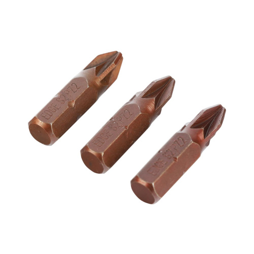 Бита PZ2, сталь S2, длина 25 мм, 3шт в блистере EDGE by PATRIOT                                        