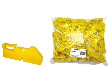 Изолятор на DIN рейку желтый ТДМ          