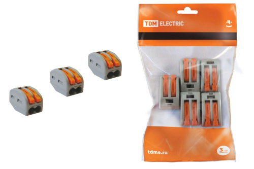 Соединительная клемма СК-412 (2,5мм2) (5 шт/упак) ТДМ                                        