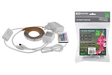 Комплект светодиодной ленты SMD5050-30 LED/м-12 В-7,2 Вт/м-IP20-RGB (1 м), 12 Вт, IR-контроллер ТДМ          