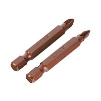 Бита PZ1, сталь S2, длина 50 мм, 2шт в блистере EDGE by PATRIOT          