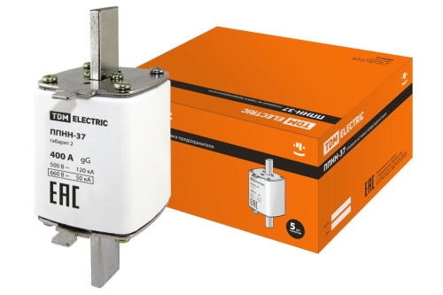 Плавкая вставка ППН-37 400А габарит 2 ППНН-37 ТДМ                                        