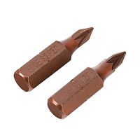 Бита PZ0, сталь S2, длина 25 мм, 3шт в блистере EDGE by PATRIOT          