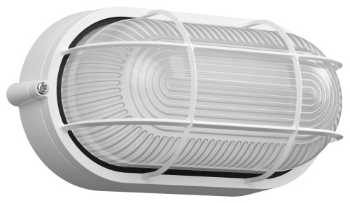 Светильник НПП  60Вт Е27 НПП1402 белый овал с решеткой, инд/упак IP54 ИЭК                                         