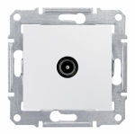 Антенна Sedna TV коннектор, механизм, белый (упак-10шт) SchE          