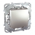 Выключатель с/у Unica 1кл алюминий IP20 механизм 10АХ 250В SchE          