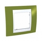 Рамка Unica Хамелеон 1м фисташковый/белый (упак-10шт) SchE          