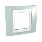 Рамка Unica Хамелеон 1м морская волна/белый SchE          