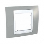 Рамка Unica Хамелеон 1м серый/белый (упак-10шт) SchE          