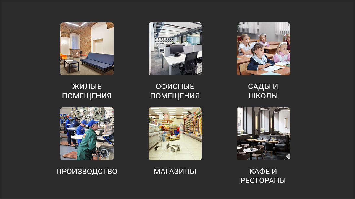 помещения для бактерицидной обработки