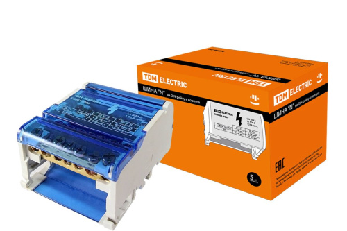 Шина N нулевая на DIN-рейку в корпусе 4х7групп ТДМ                                        