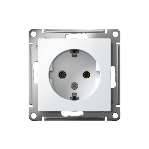 Розетка с/у AtlasDesign 1м с/з белый IP20 механизм 16А (упак-20шт) SchE                                         фото 2                    