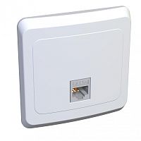 Розетка с/у Этюд RJ45 1м белый кат.5e (комп.) U/UTP (упак-10шт) SchE          