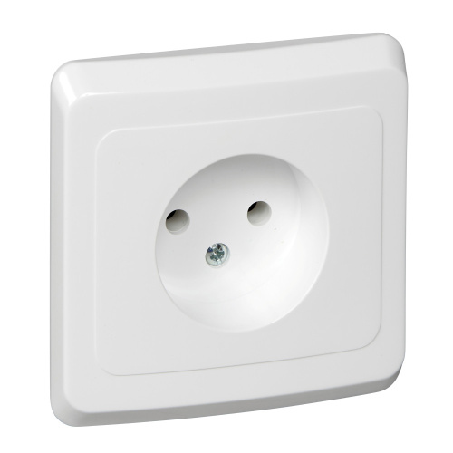 Розетка с/у Этюд 1м б/з белый IP20 16А (упак-20шт) SchE                                        