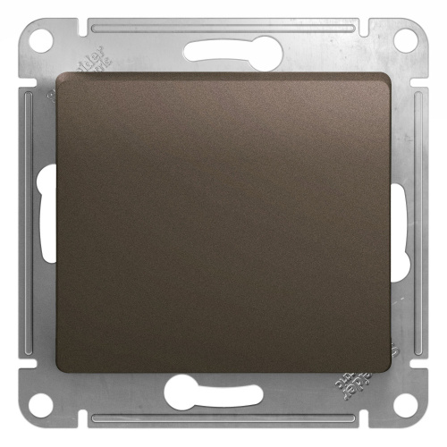 Переключатель с/у GLOSSA 1кл шоколад IP20 механизм 10АХ 250В SchE                                        