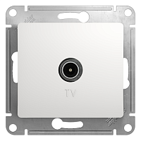 Розетка с/у GLOSSA TV 1м белый механизм 1DB оконечная (упак-10 шт)SchE          