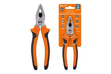 Пассатижи (плоскогубцы), с двухкомпонентными рукоятками, CR-V сталь, 180 мм, серия "Алмаз" ТДМ          