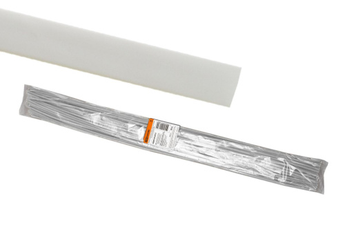 Термоусаживаемая трубка 10/5 белая по 1м (50 м/упак) ТУТнг ТДМ                                        