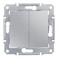 Выключатель с/у Sedna 2кл алюминий IP20 механизм 10А (упак-10шт) SchE          