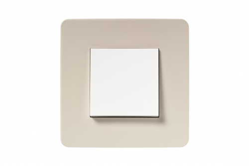 Рамка Unica Studio 1м шампань/белый (упак-10шт) SchE                                         фото 4                    