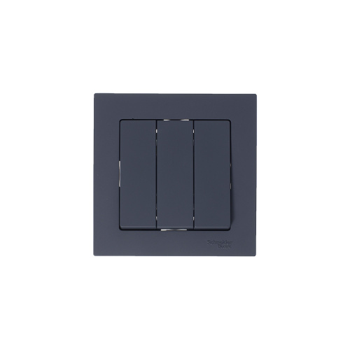 Выключатель с/у AtlasDesign 3кл грифель, механизм IP20 10А (упак-10шт) SchE                                         фото 4                    