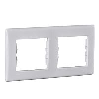 Рамка Sedna 2м белый горизонтальная IP44 (упак-1шт) SchE          