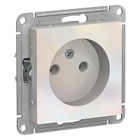 Розетка с/у AtlasDesign 1м б/з жемчуг IP20 механизм 16А (упак-10шт) SchE          