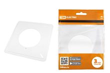 Одноместная защитная рамка для выключателей или розеток для защиты обоев 130х130 мм, прозрачная ТДМ          