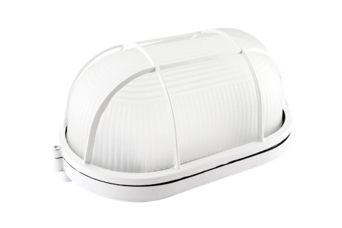 Светильник НПП  60Вт E27 НПБ1402 белый овал с решеткой IP54 ТДМ                                        