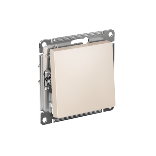Переключатель с/у AtlasDesign 1кл. бежевый, механизм IP20 10А на 2 направления (упак-20шт) SchE                                        