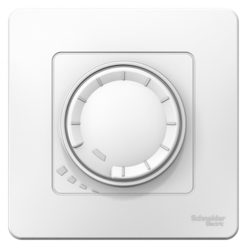 Диммер с/у Бланка белый в сборе 400Вт светорегулятор поворотно-нажимной универс. (упак-8шт) SchE                                         фото 2                    