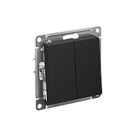 Выключатель с/у AtlasDesign 2кл карбон, механизм IP20 10А (упак-5шт) SchE          