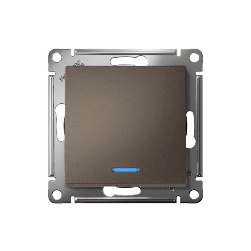 Выключатель с/у AtlasDesign 1кл мокко, механизм IP20 10А с инд. (упак-10шт) SchE                                         фото 2                    