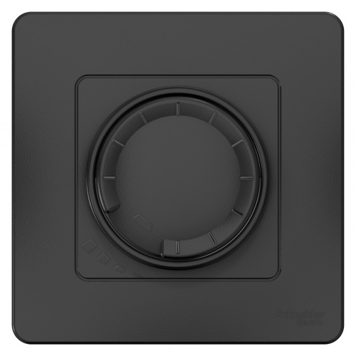 Диммер с/у Бланка антрацит в сборе 400Вт светорегулятор поворотно-нажимной универс. (упак-8шт) SchE                                         фото 2                    