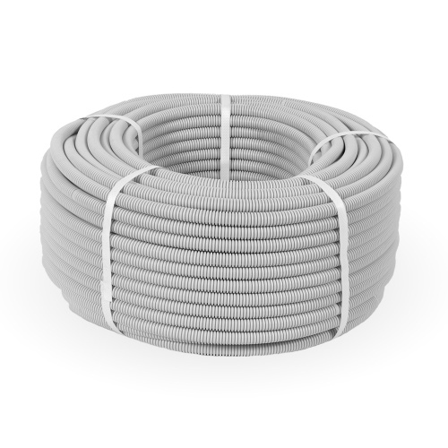 Труба гофрированная ПВХ легкая 350 Н серая с/з d16 мм (100м/5500м уп/пал) Промрукав                                         фото 2                    