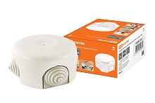 Коробка распаячная фарфоровая D7,8х4,5см белая ТДМ          