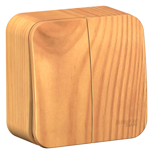 Выключатель о/у Бланка 2кл ясень IP20 10А с изол.пл. (упак-15 шт) SchE                                         фото 2                    