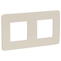 Рамка Unica Studio 2м шампань/белый, универсальная (упак-5шт) SchE          