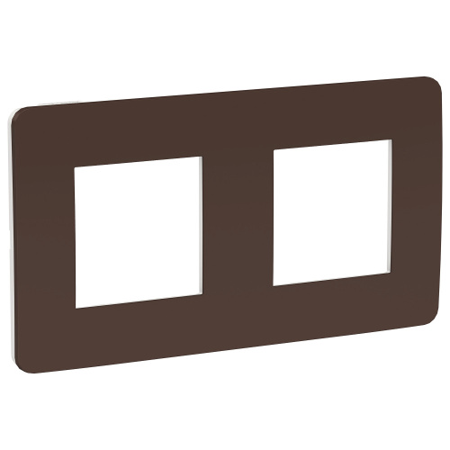 Рамка Unica Studio 2м шоколад/белый, универсальная (упак-5шт) SchE                                        